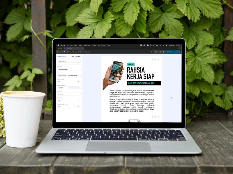 Visual product landing example